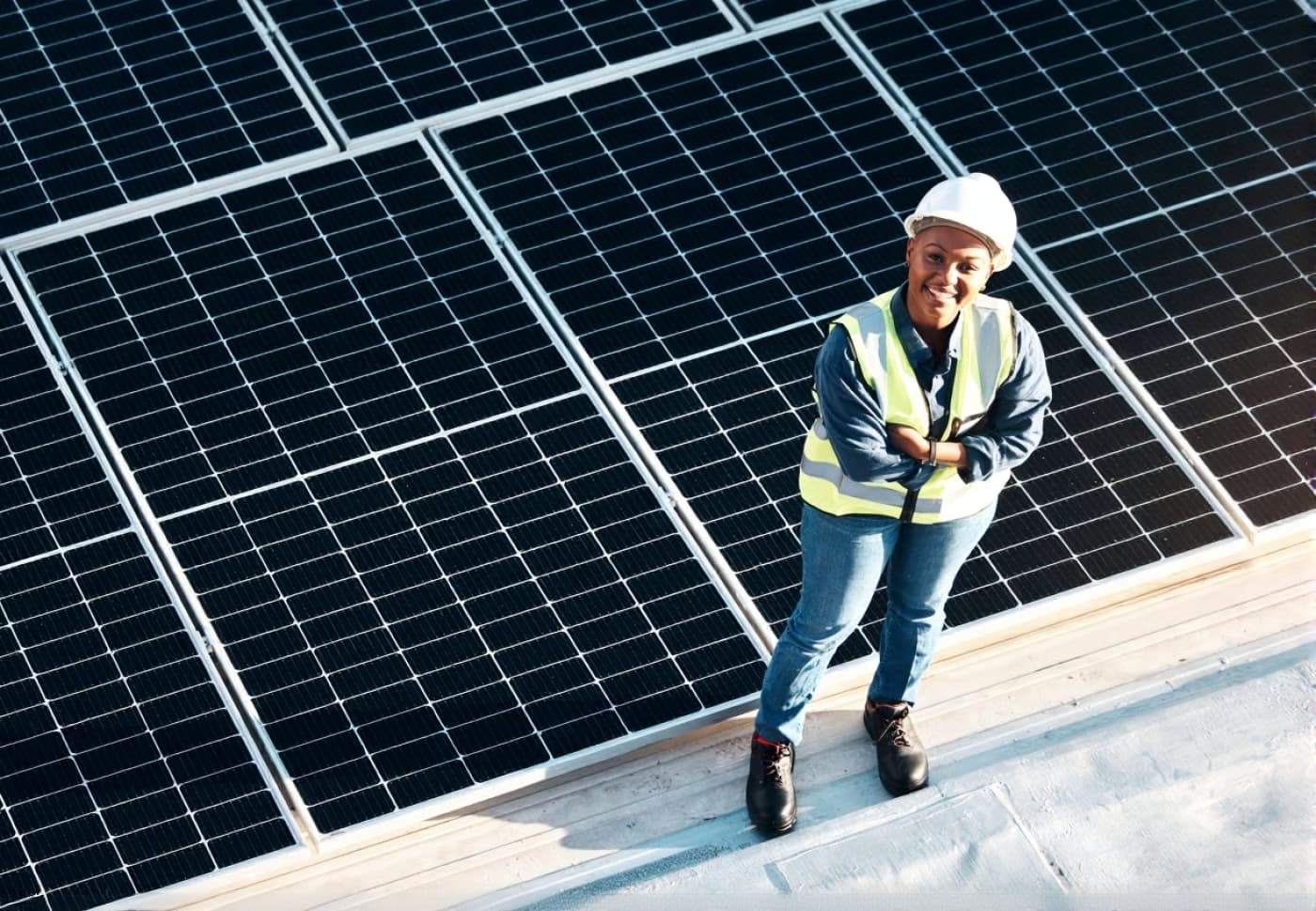 Solar panels and clean energy infrastructure