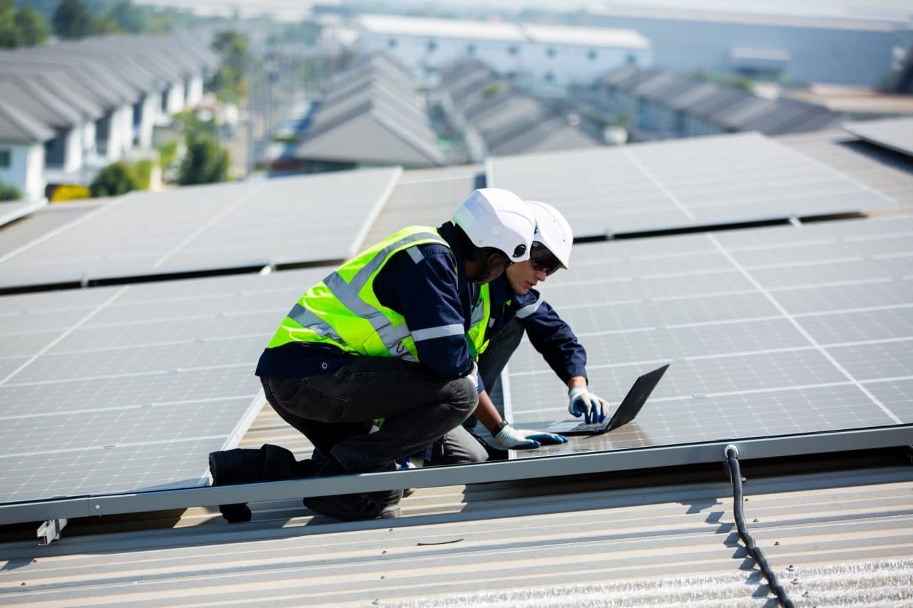 Open field solar array